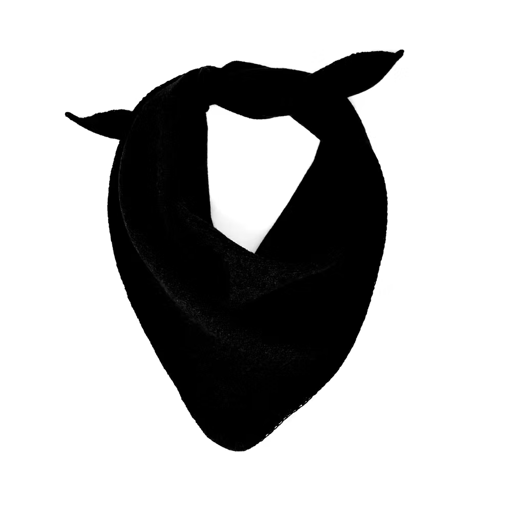 Scarlet Knitwear Black Triangle Scarf