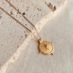 Waterproof Gold Coin Necklace