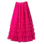 Hot pink Frill Skirt