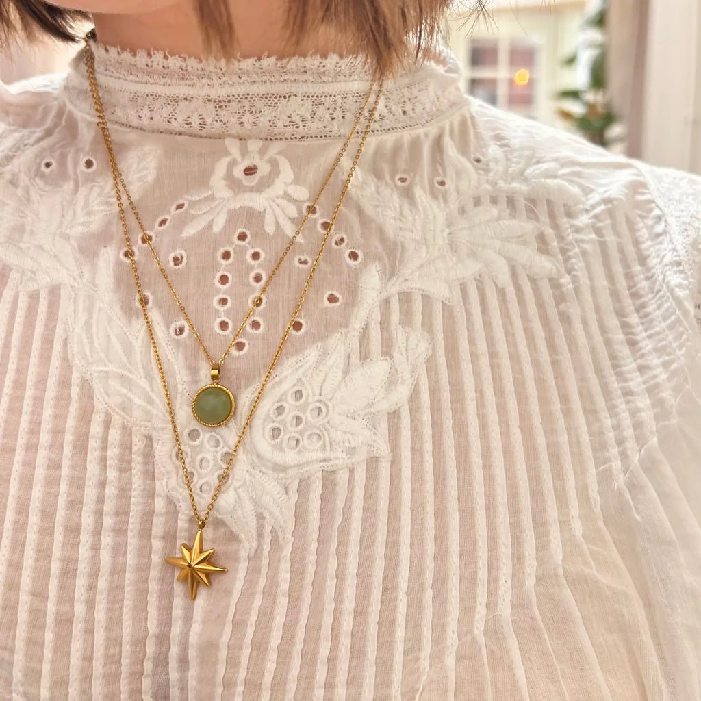 Waterproof Gold Star Necklace