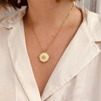 Waterproof Gold Coin Necklace