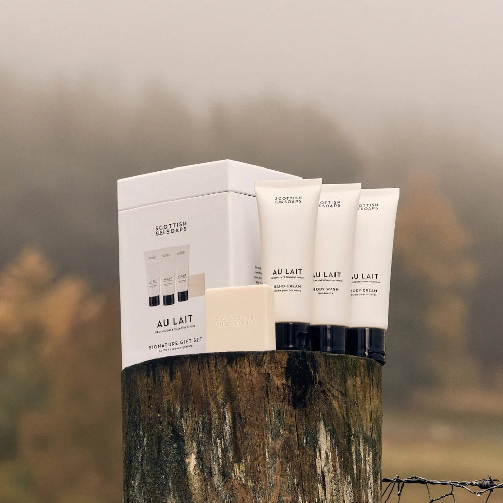 Scottish Fine Soap Au Lait Signature Gift Set