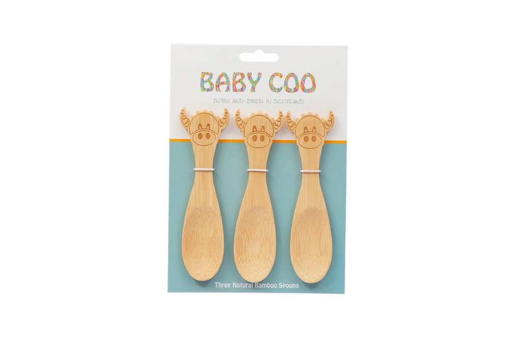 Baby Coo - Highland Cow Bamboo Spoons