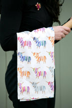 Highland Cow Tea Towel