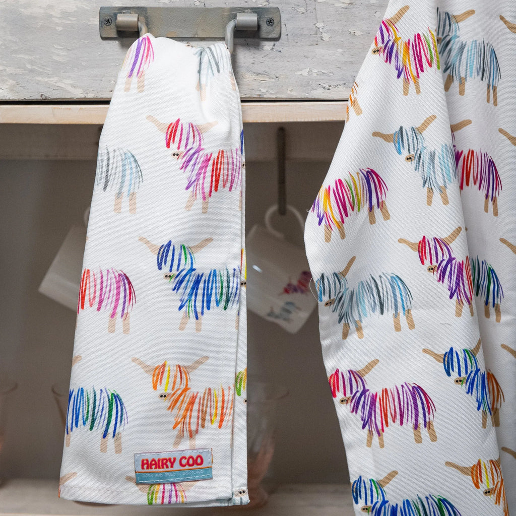 Highland Cow Tea Towel