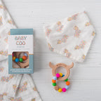 Baby Coo - Highland Cow Teething Set