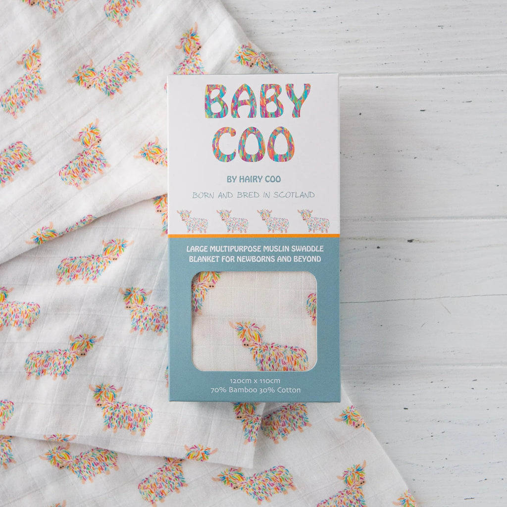 Baby Coo - Highland Cow Muslin