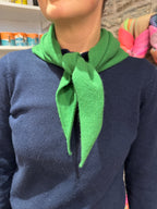 Scarlet Knitwear Green Triangle Scarf