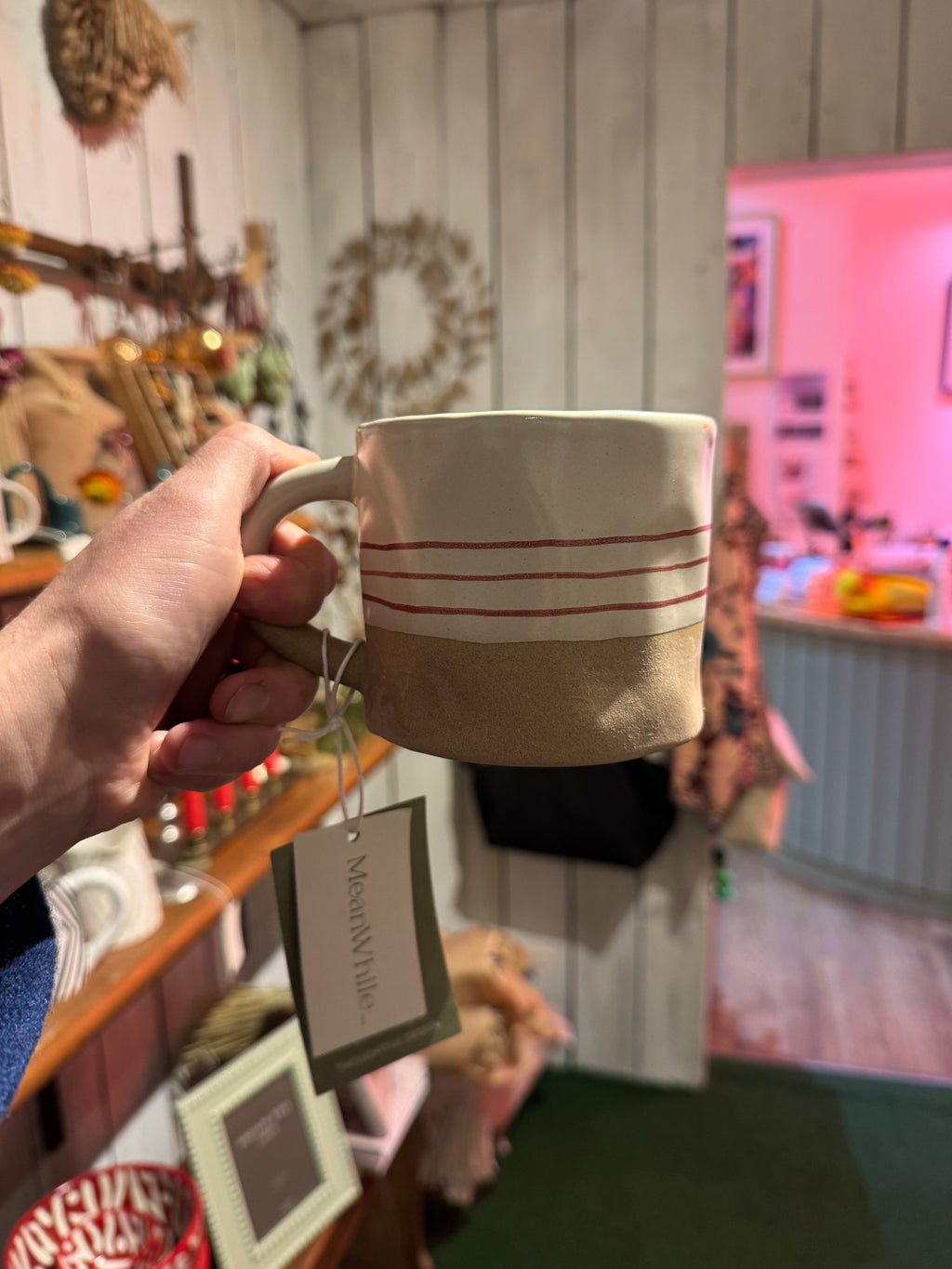 Ceramic Painted Mug - Brick