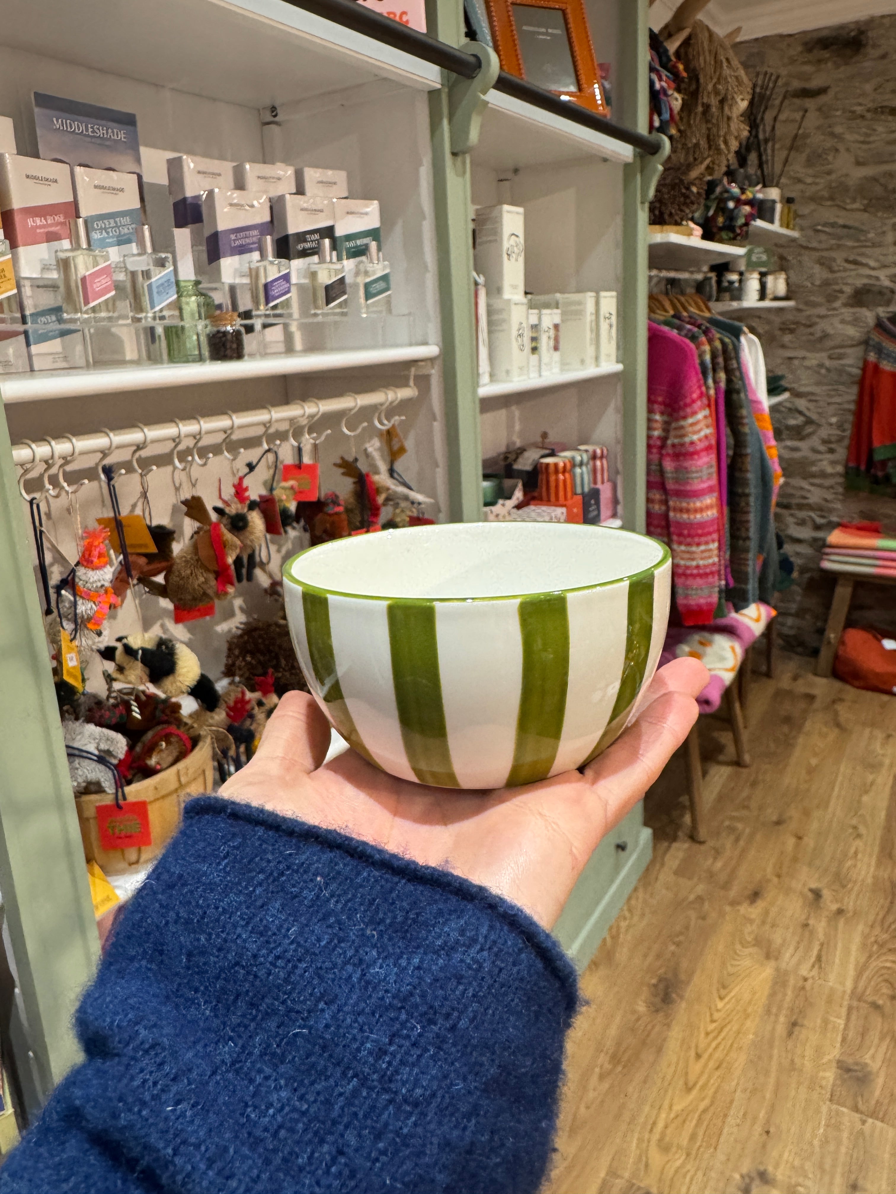 Stripy Snack Bowls - red & yellow