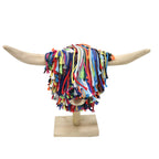 Aquarelle Jute Highland Cow Head - Mulitcoloured
