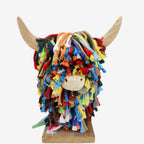 Aquarelle Standing Jute Highland Cow - Multicoloured