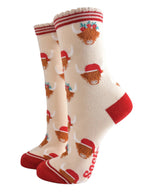 Highland Cow Ladies Christmas Socks