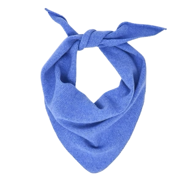 Scarlet Knitwear Blue Triangle Scarf