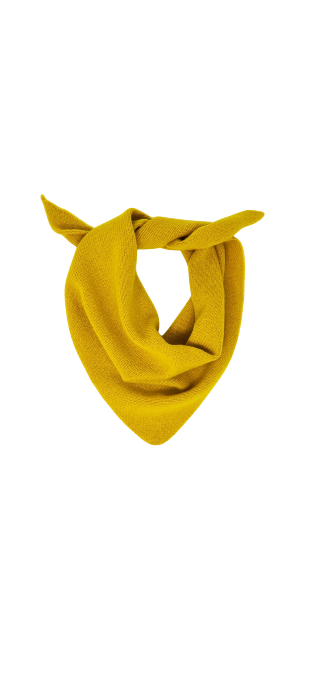 Scarlet Knitwear Yellow Triangle Scarf