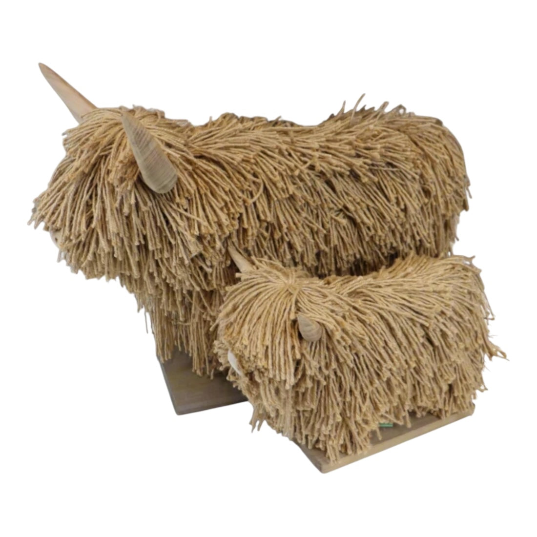 Aquarelle Standing Highland Cow Jute - Natural