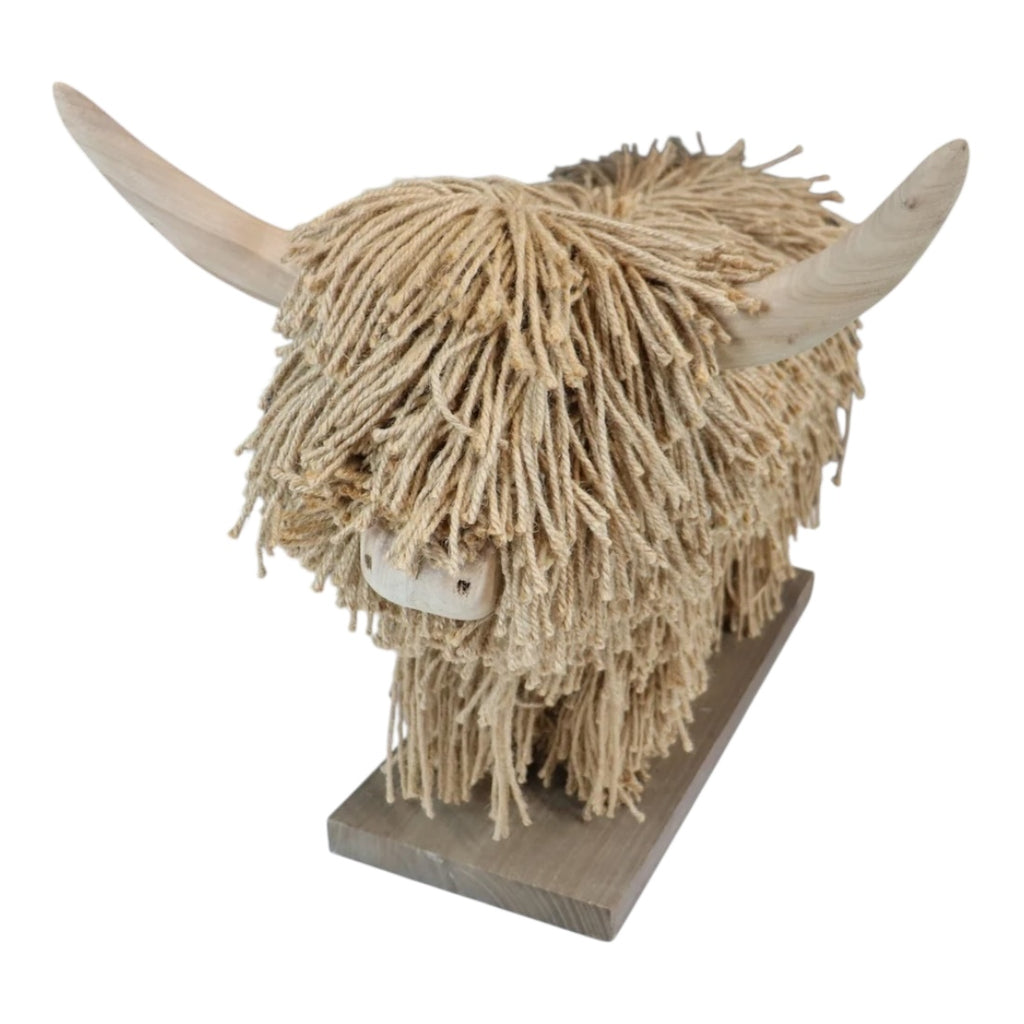Aquarelle Standing Highland Cow Jute - Natural