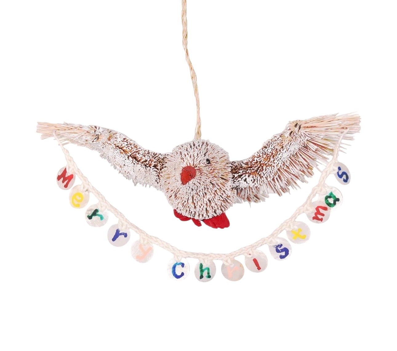 Bird bristle hanging