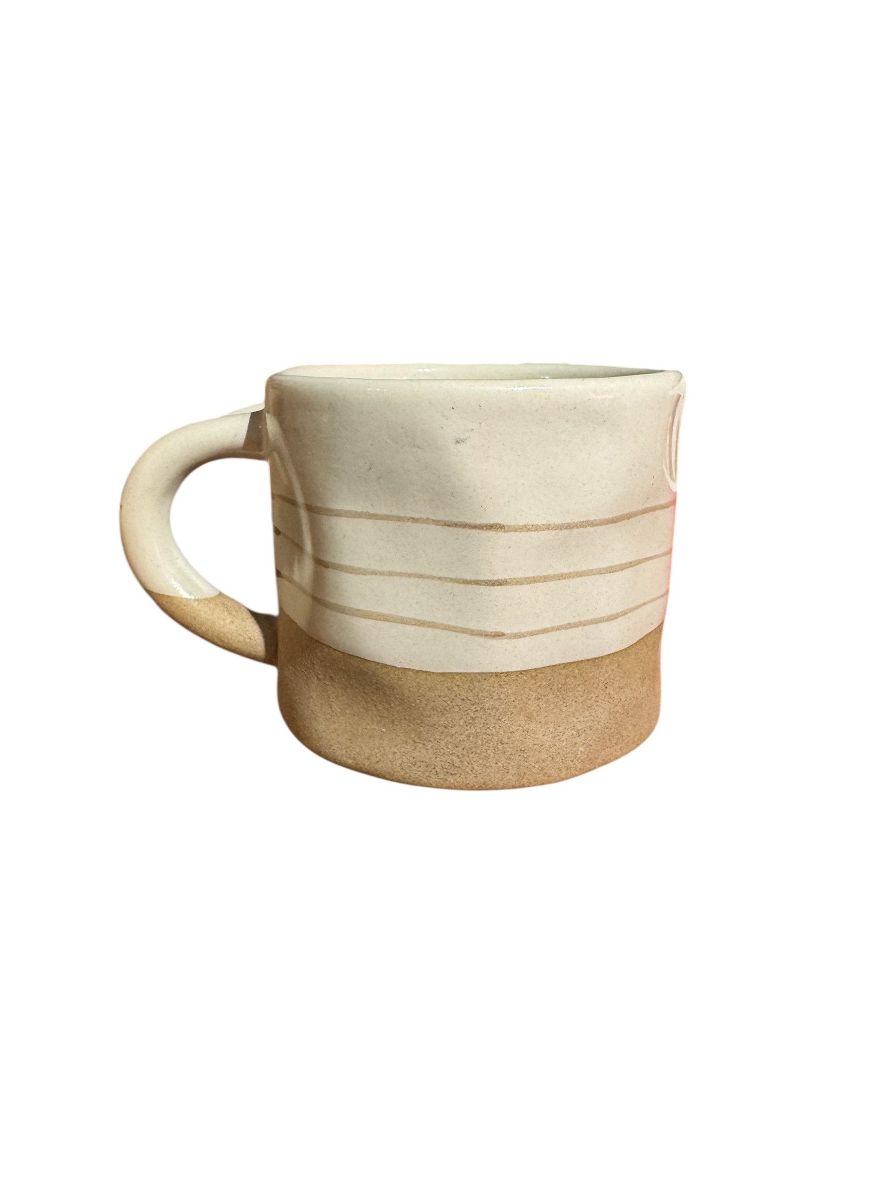 Ceramic Painted Mug - Taupe