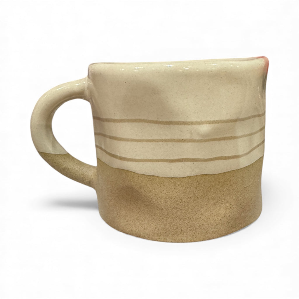 Ceramic Painted Mug - Taupe