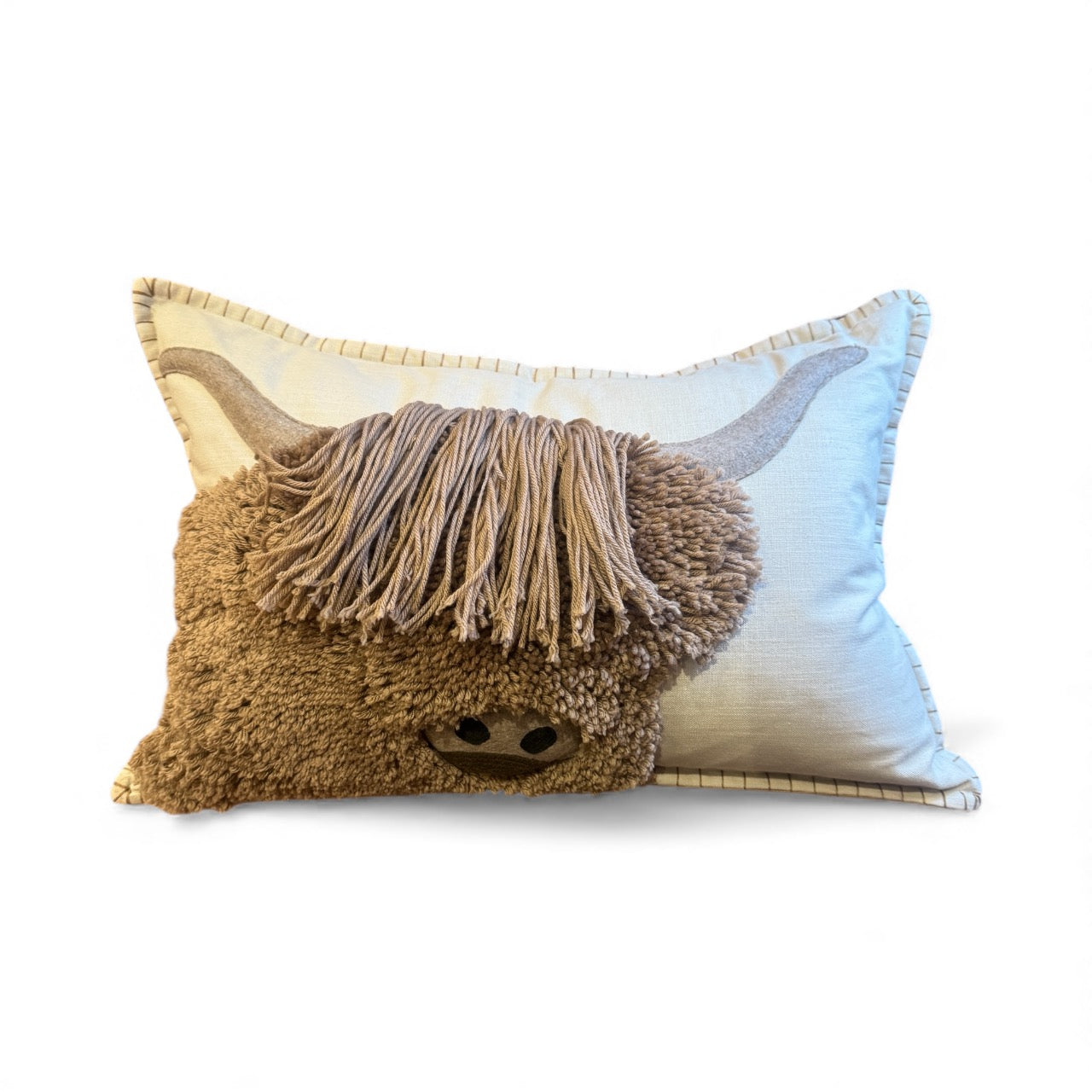 Aquarelle Highland Cow Cushion