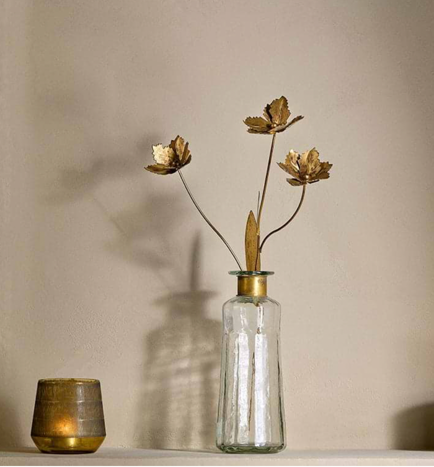 Brass flower stems