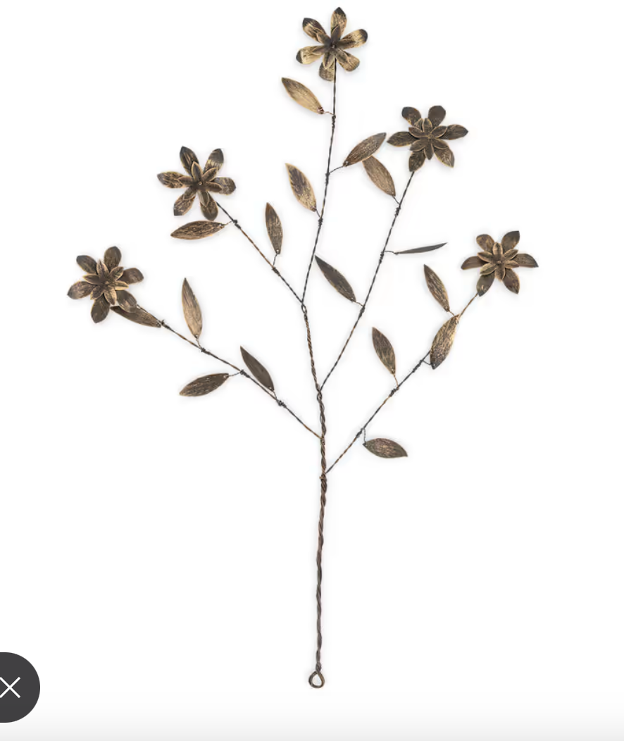 Brass flower stem