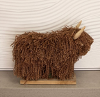Aquarelle Standing Highland Cow - Dark Brown