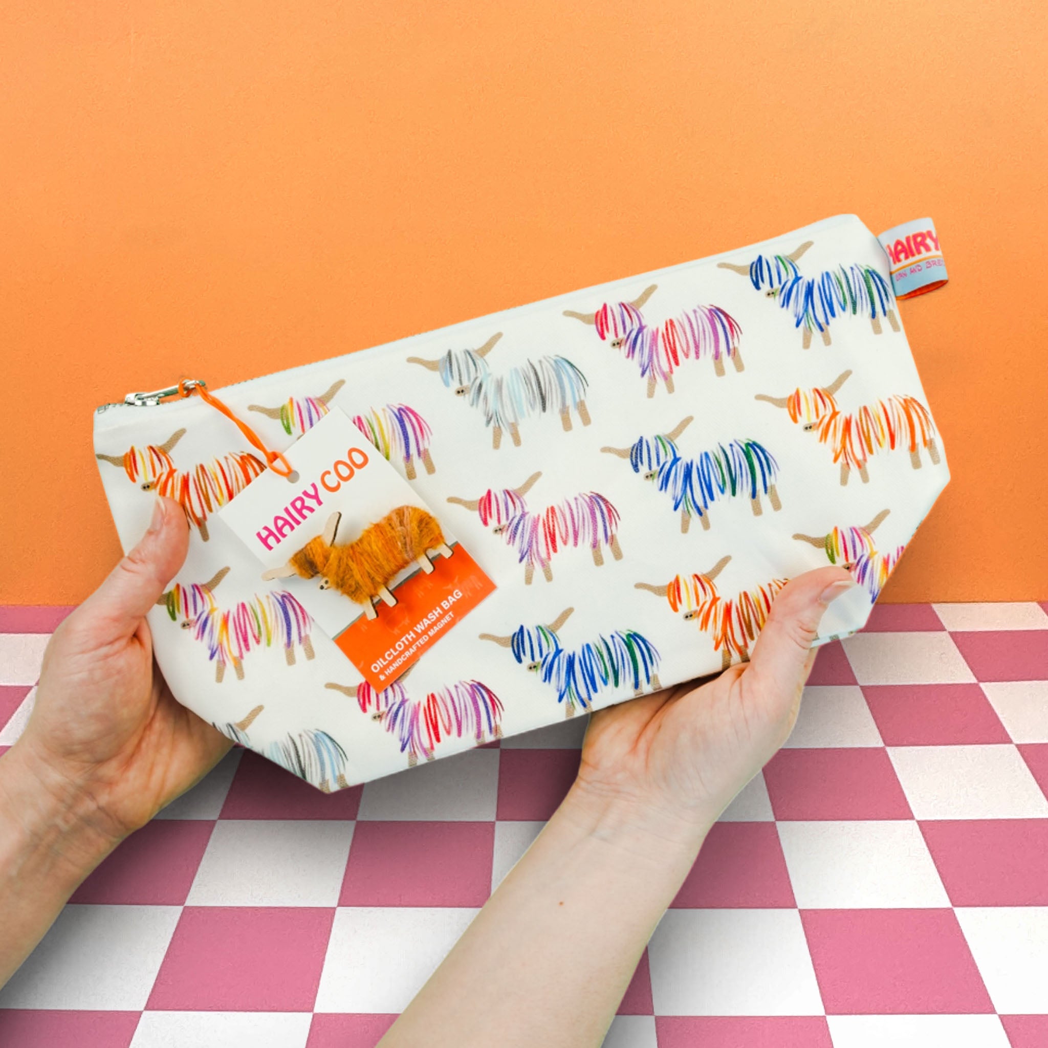 Highland Cow Wash Bag