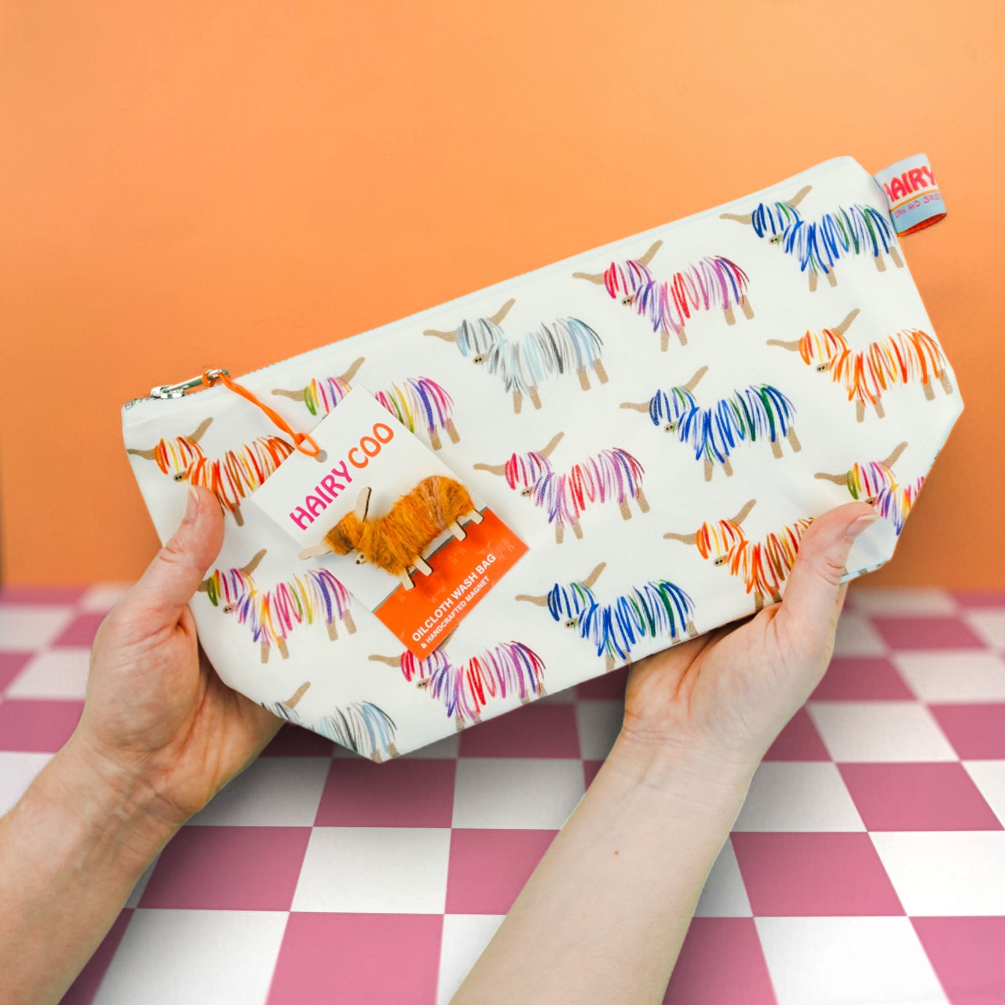 Highland Cow Wash Bag