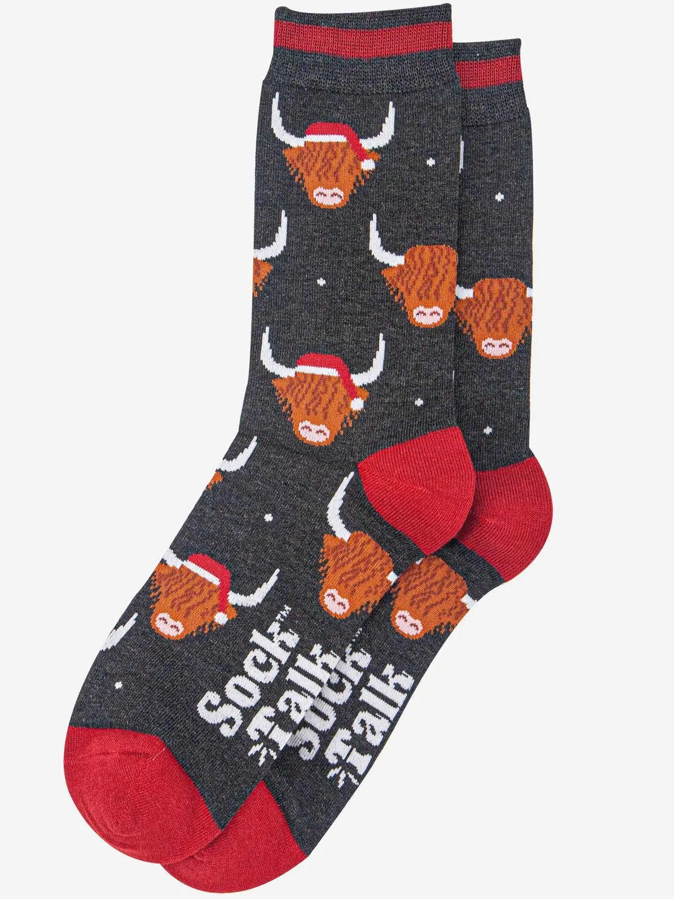 Highland Cow Mens Christmas Socks