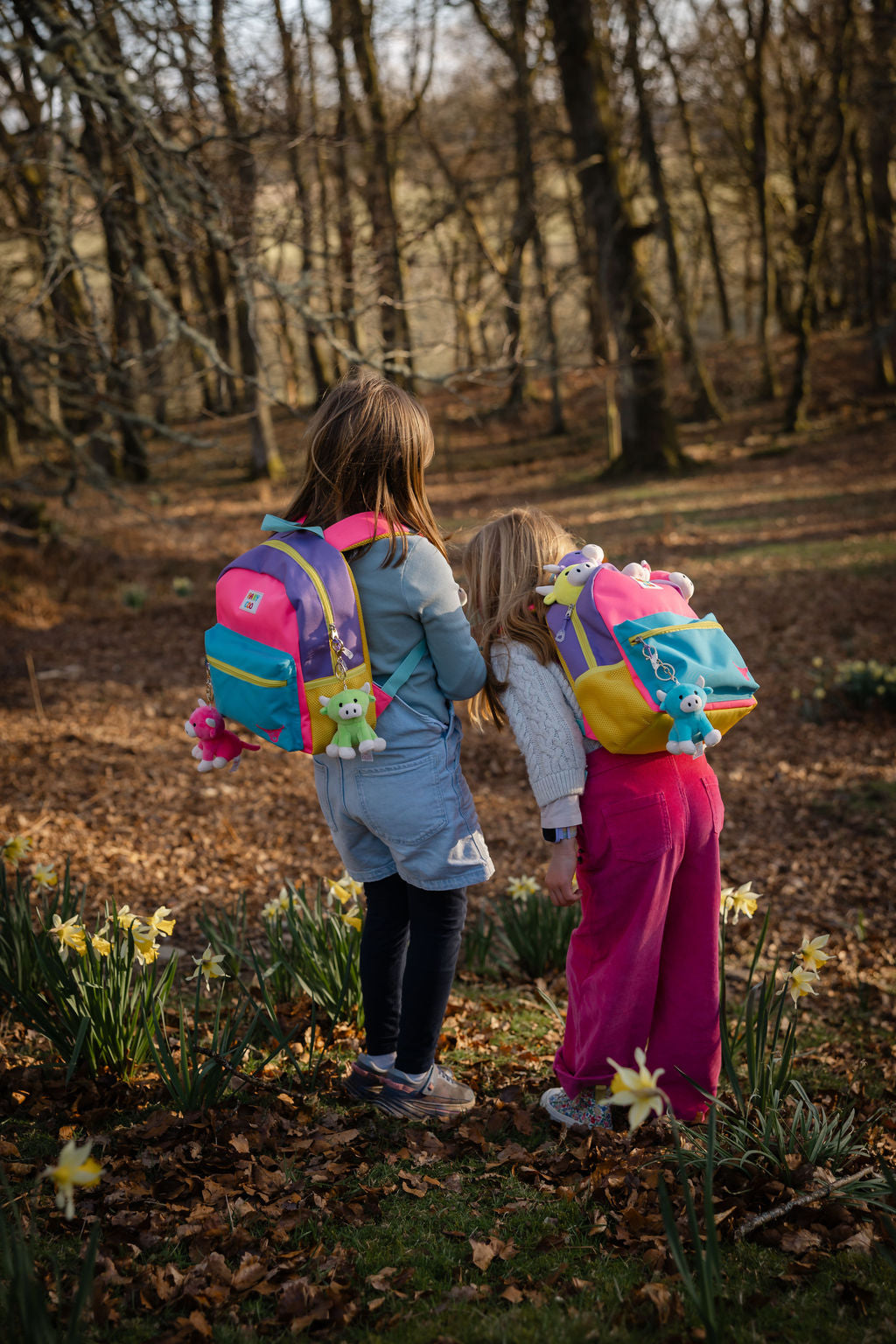 Hairy Coo Kids Backpack PINK