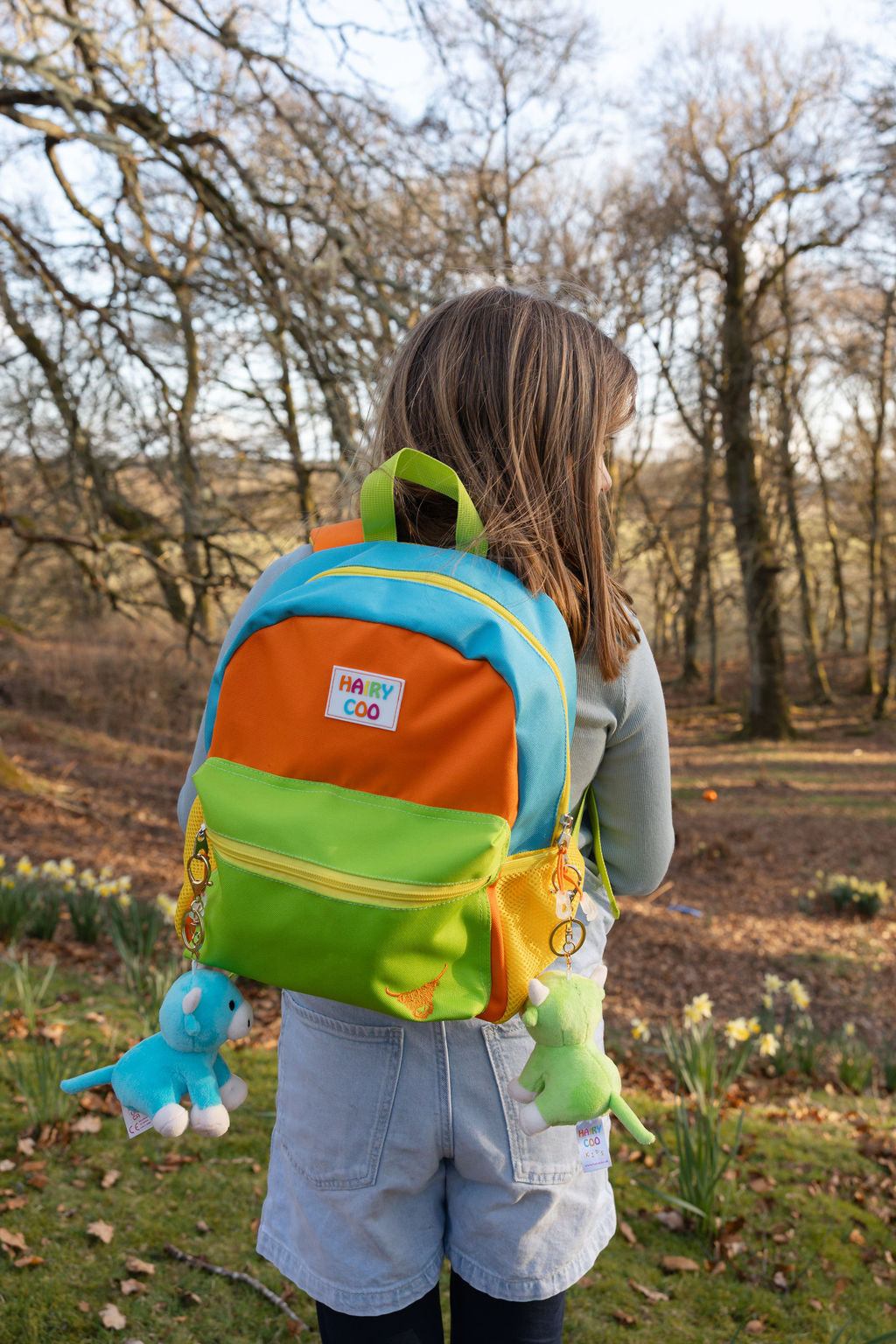 Hairy Coo Kids Backpack ORANGE