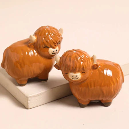 Highland Cow Salt & Pepper