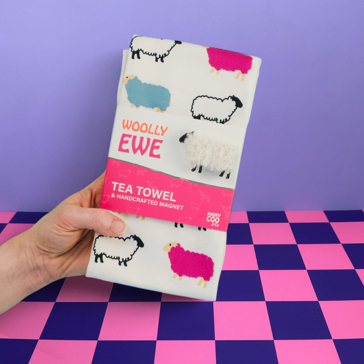 Ewe Tea Woolly Ewe - Sheep Tea Towel – Hairy Coo & Co