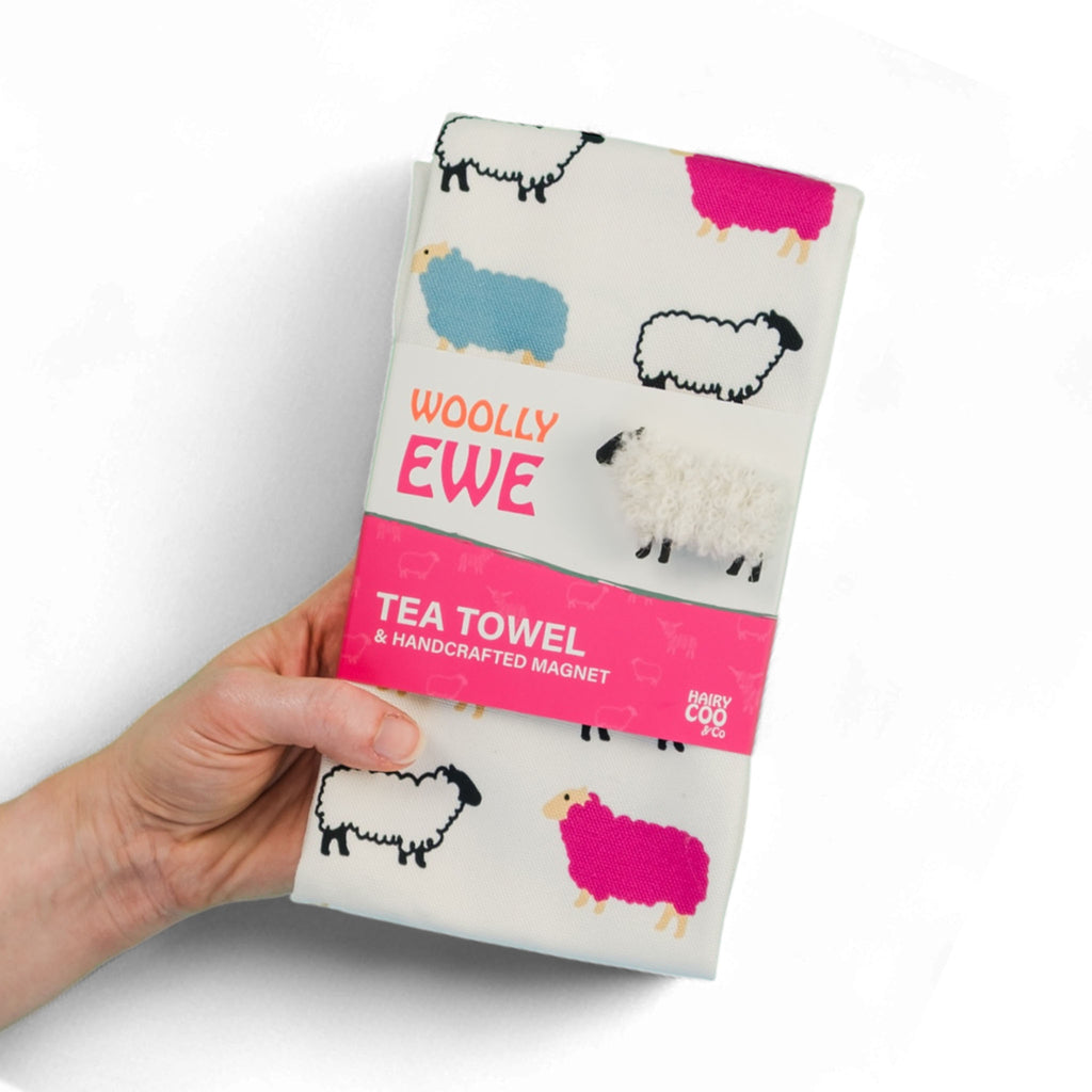Ewe Tea Woolly Ewe - Sheep Tea Towel – Hairy Coo & Co